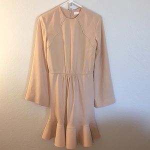 Chloe: Macadamia Brown Long Sleeve Dress